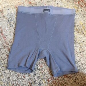 SKIMS Light Blue Ribbed Boxer Briefs